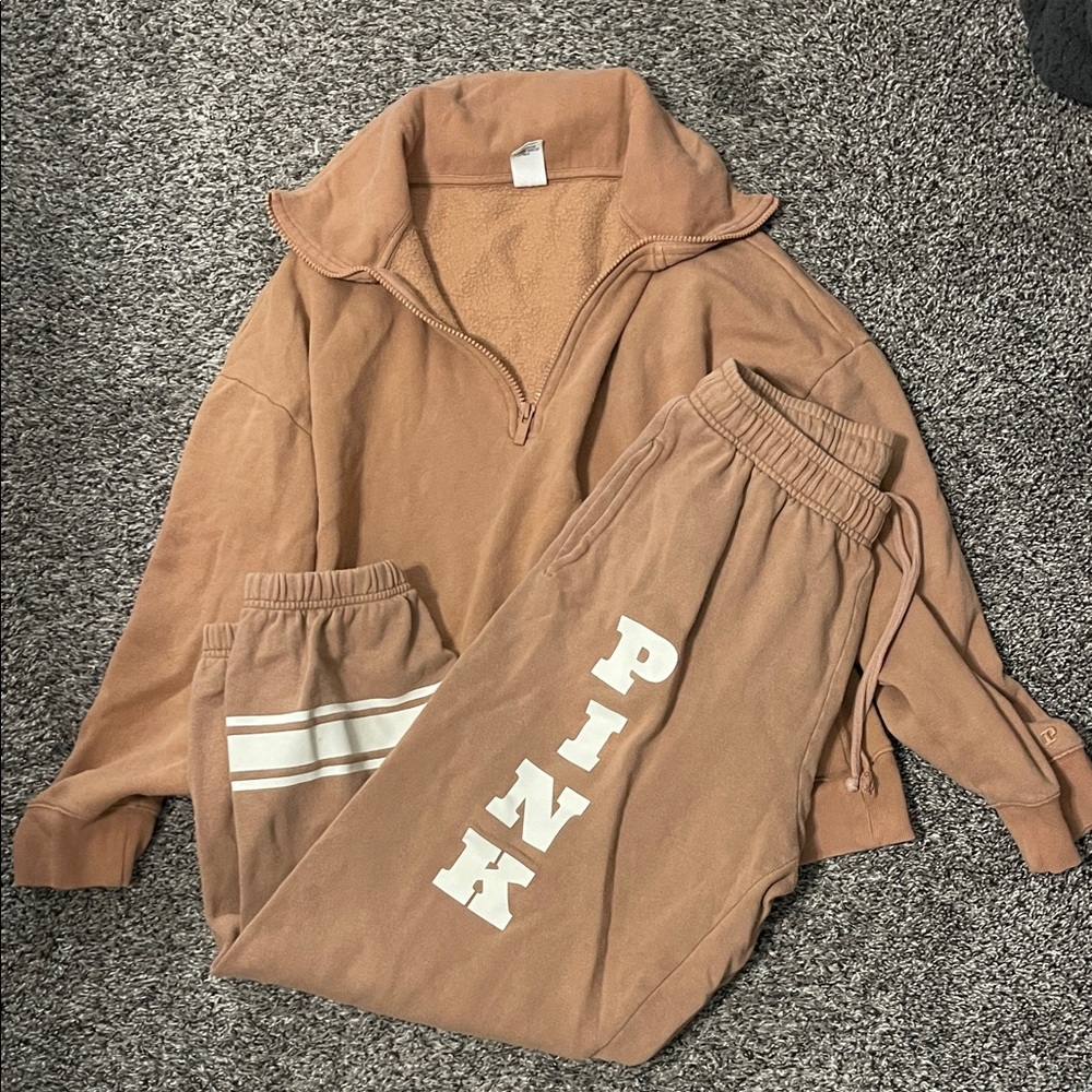 Half-Zip Pullover And Joggers Set - image 1